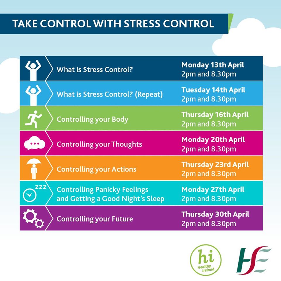 Free online Stress Control classes - Disability Bray