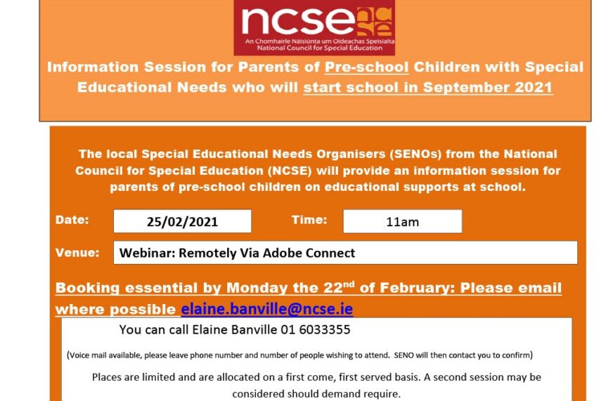 NCSE webinar poster