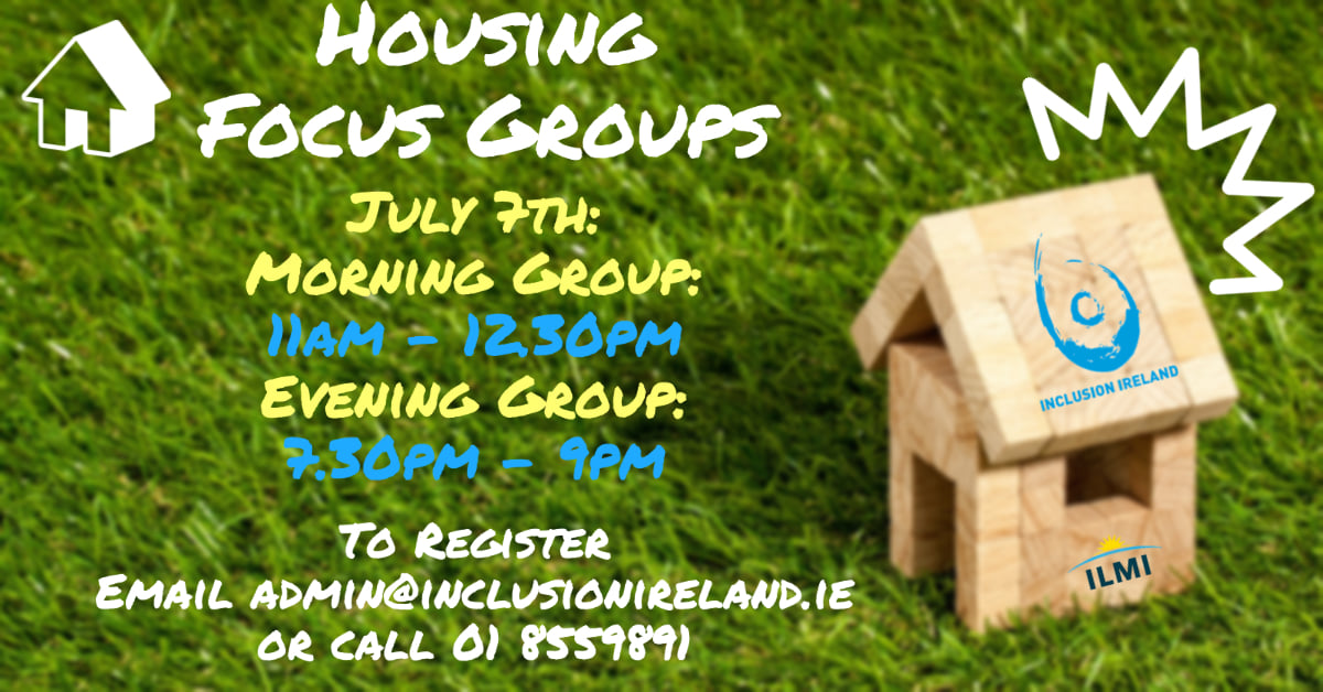 Housing Focus Group flyer