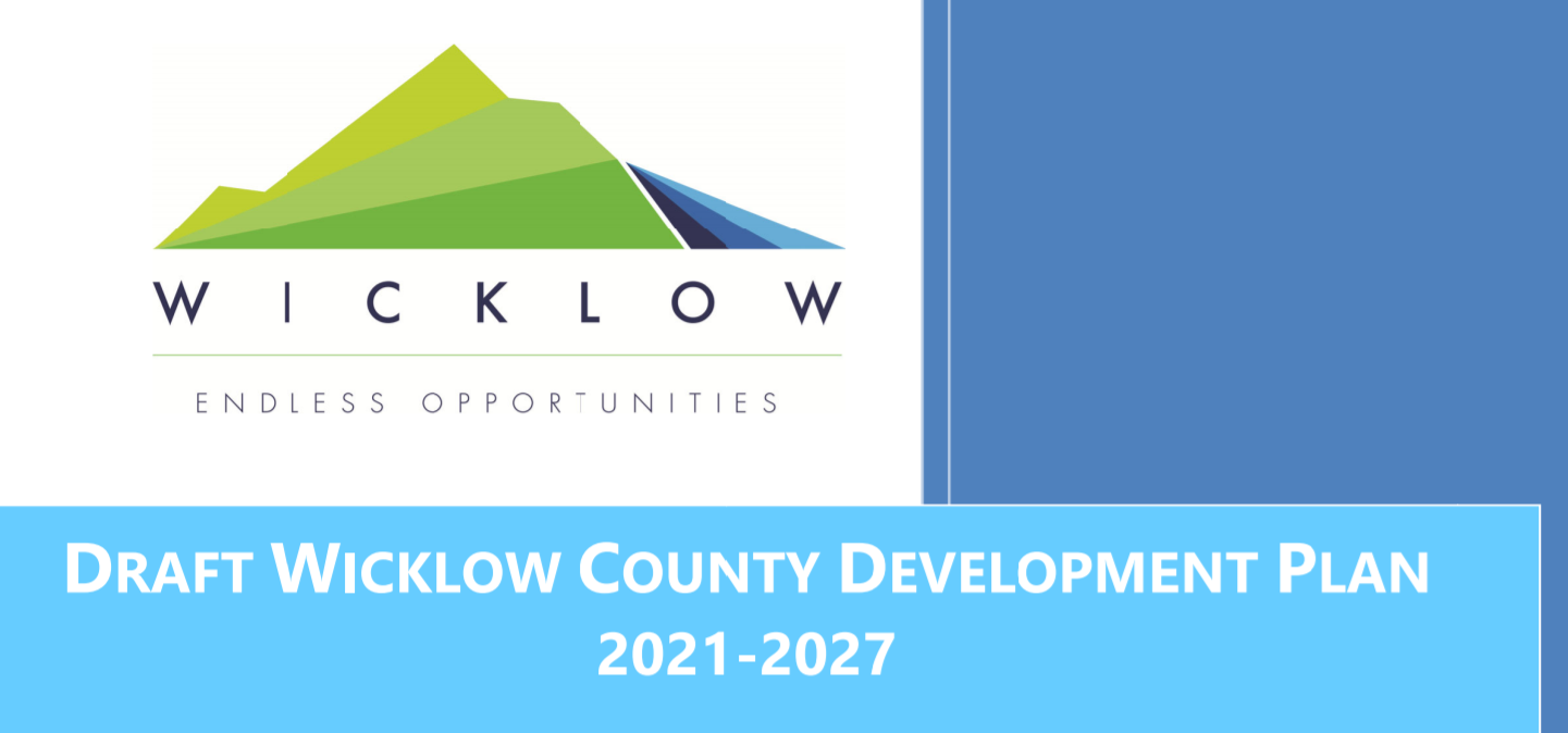 Cover of draft County Wicklow Development Plan