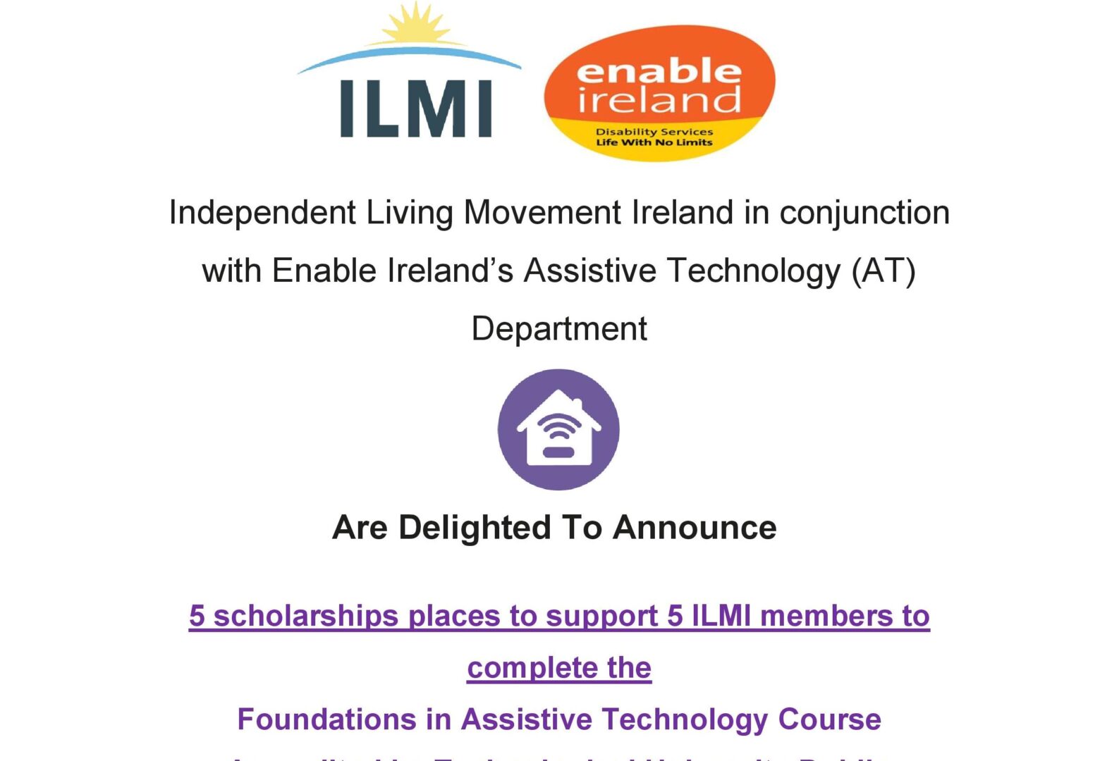 ILMI AT scholarships poster
